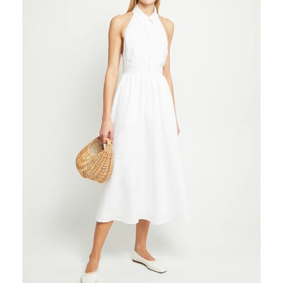 o.p.t Dresses & Skirts - $197 New O.P.T white Casey linen dress size 6